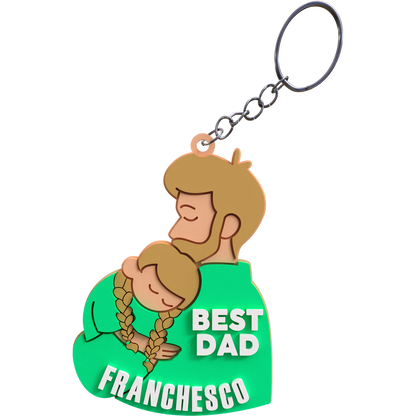 Dad & Daughter Keychain