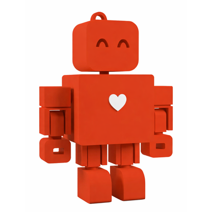 I <3 WandDo Robot Keychain