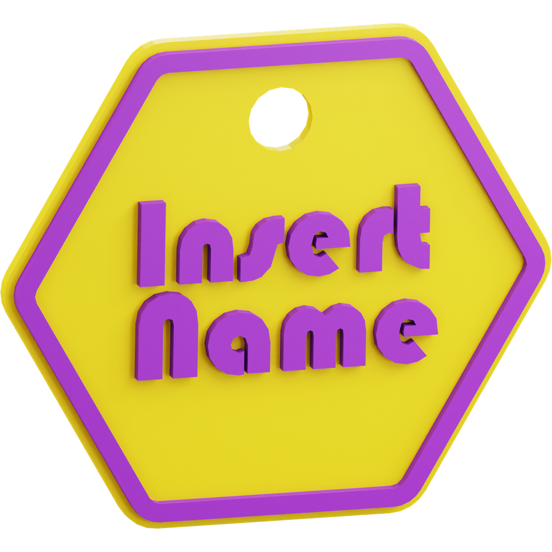 Hexagon Name Tag