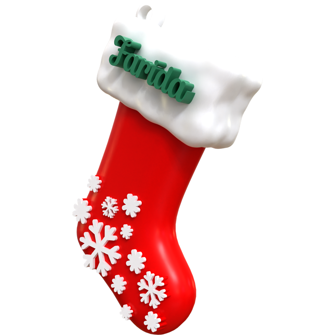 Snowy Stocking Ornament