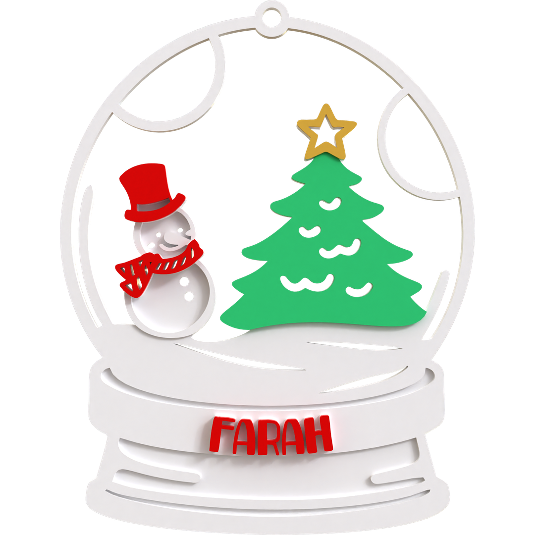 Snow Globe Ornament