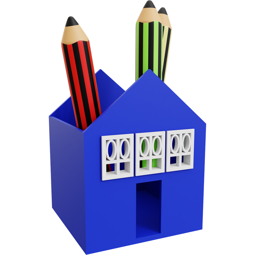 House Pencil Holder 04