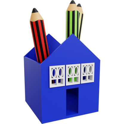 House Pencil Holder 04