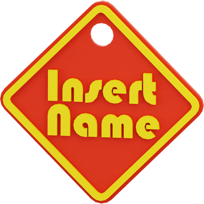 Square Name Tag