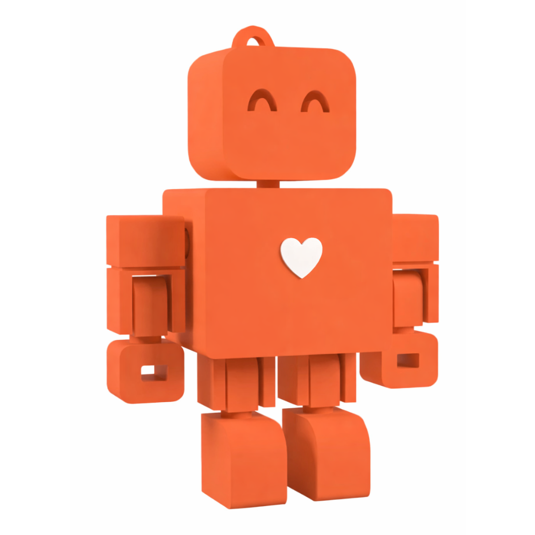 I <3 WandDo Robot Keychain