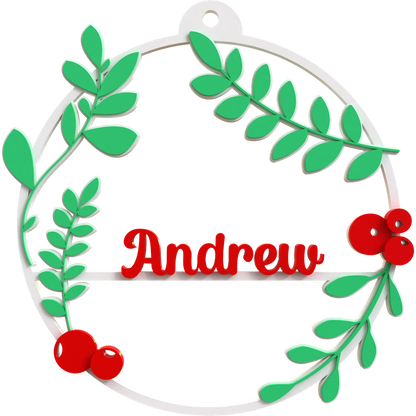 2D Wreath Ornament