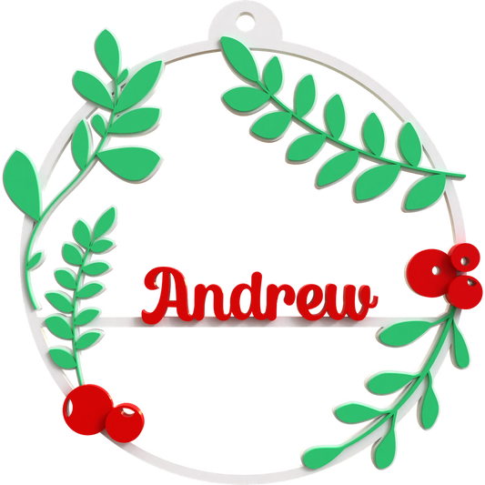 2D Wreath Ornament