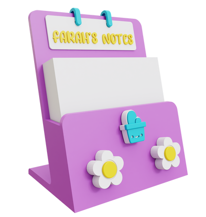 Sticky note holder