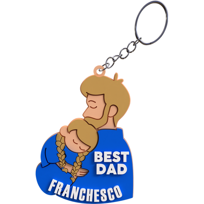 Dad & Daughter Keychain