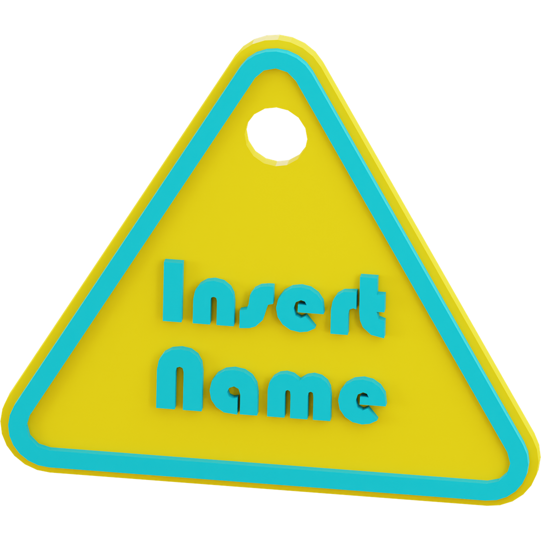 Triangle Name Tag – Wanddo