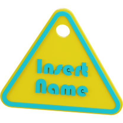 Triangle Name Tag
