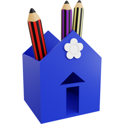 House Pencil Holder 05