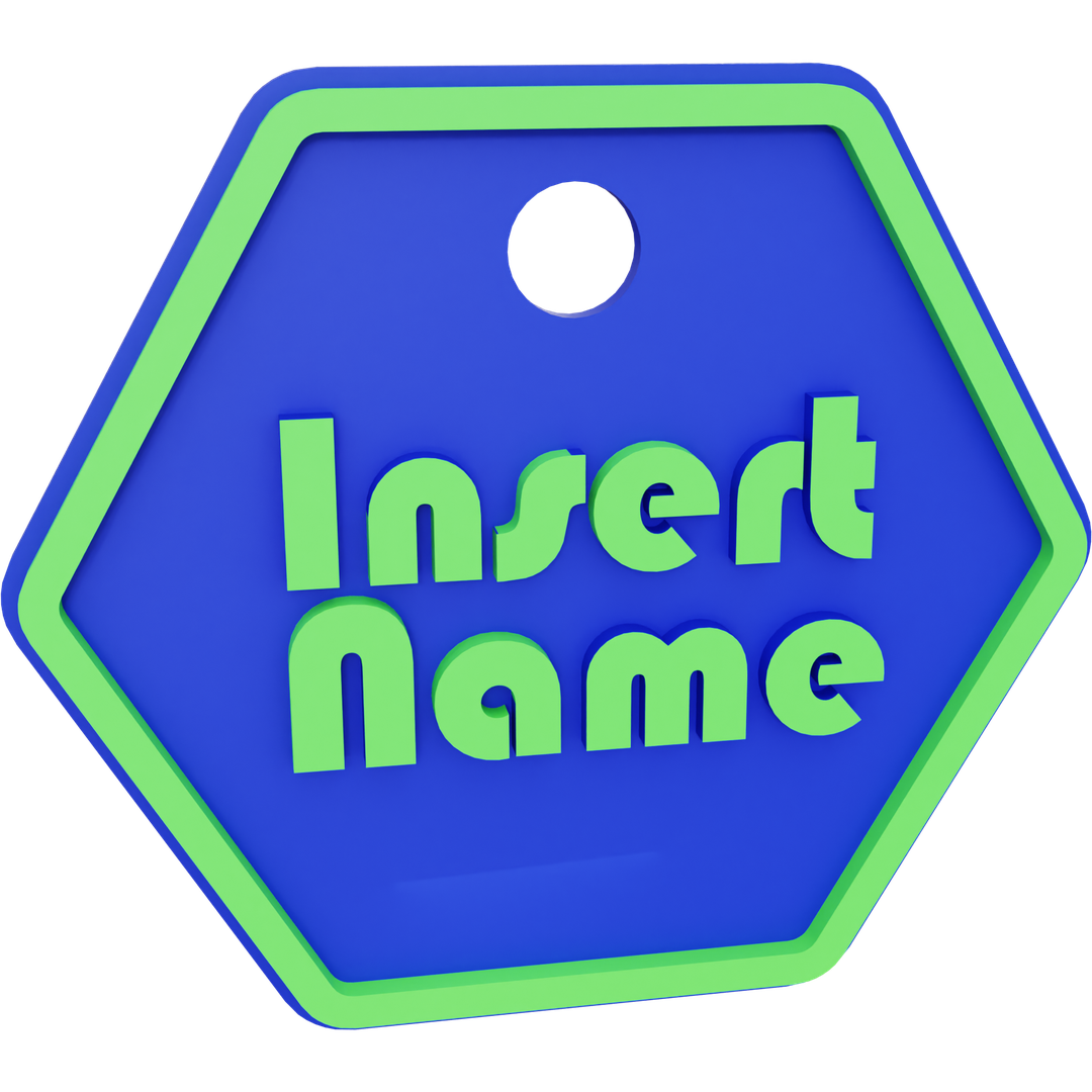 Hexagon Name Tag