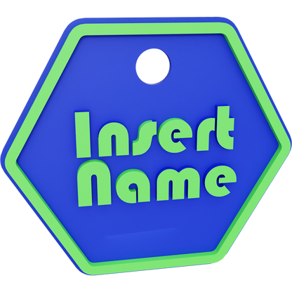 Hexagon Name Tag