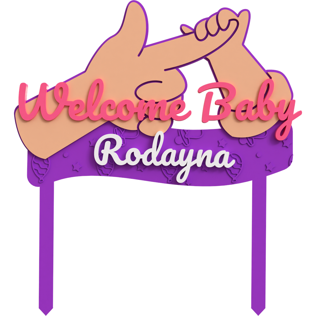 Welcome Baby Topper