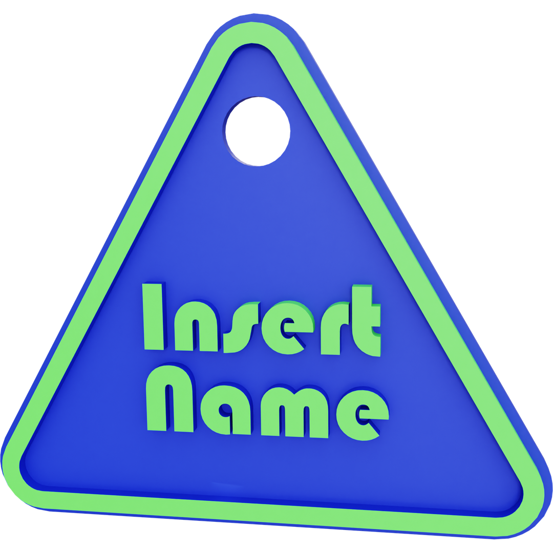 Triangle Name Tag