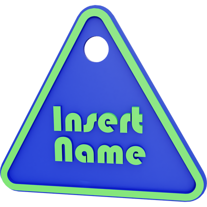 Triangle Name Tag