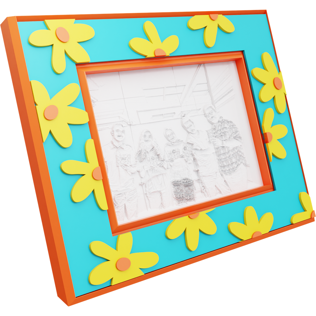 Flowery Border Frame