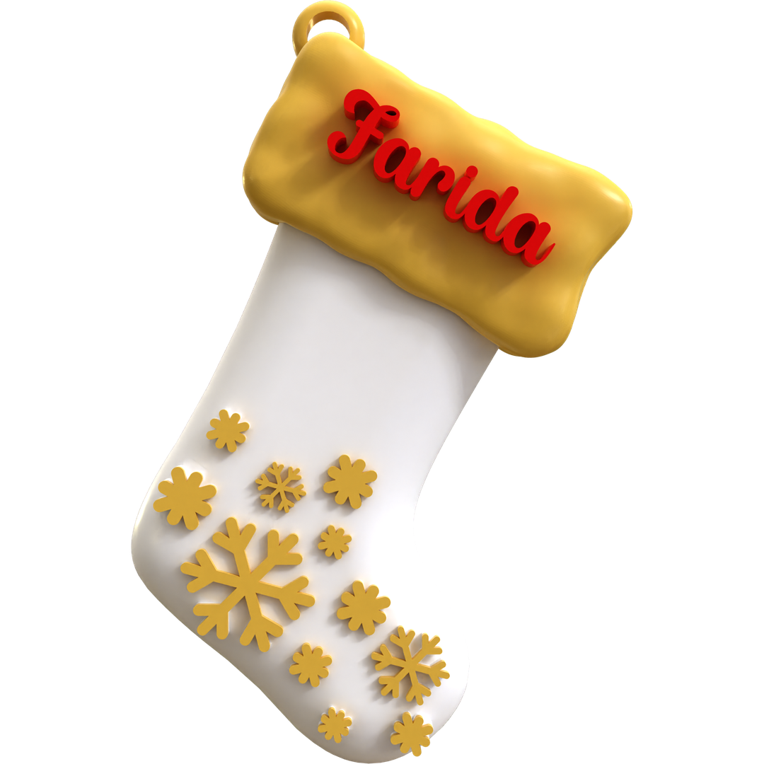 Snowy Stocking Ornament