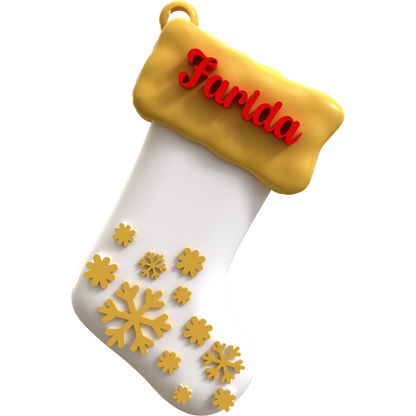 Snowy Stocking Ornament