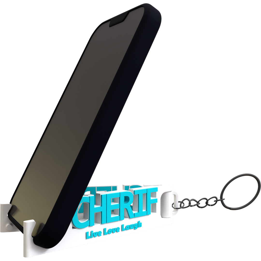 MemoStand Keychain for Large Names - Thick Phones