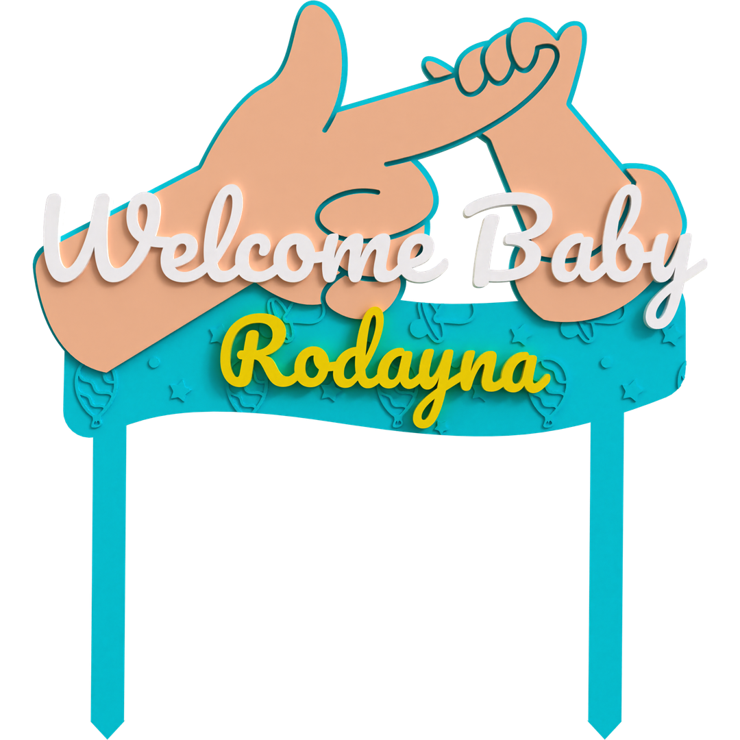 Welcome Baby Topper