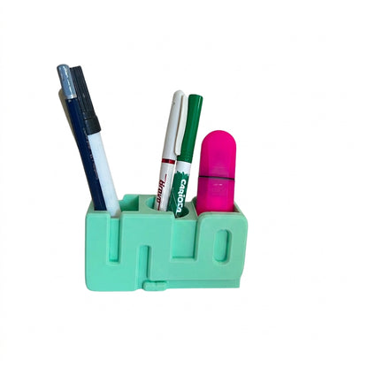 Arabic 3D Desk Name Tag Pen Holder
