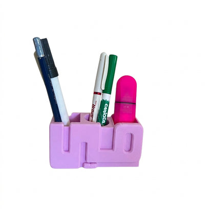 Arabic 3D Desk Name Tag Pen Holder