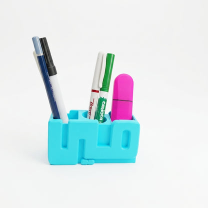 Arabic 3D Desk Name Tag Pen Holder
