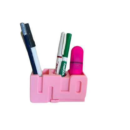 Arabic 3D Desk Name Tag Pen Holder