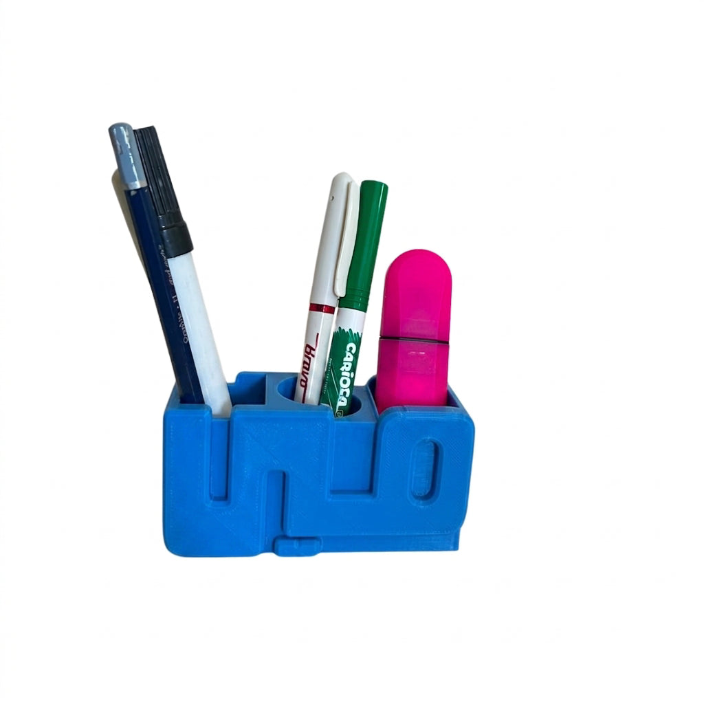 Arabic 3D Desk Name Tag Pen Holder