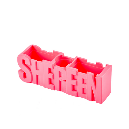 3D Desk Name Tag Pen Holder