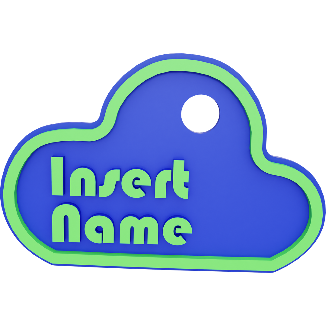 Cloud Name Tag