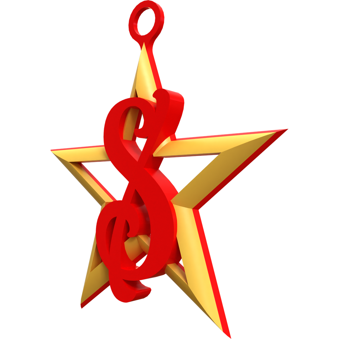 Royal Initials Star Ornament