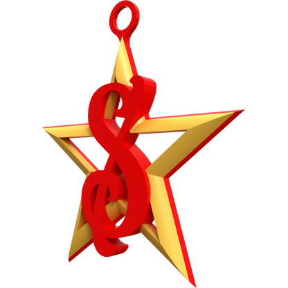 Royal Initials Star Ornament