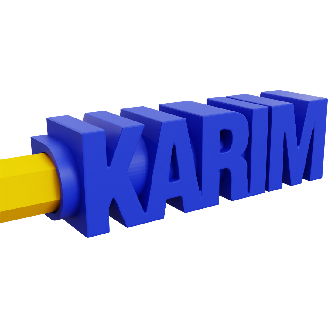Name Pencil Topper