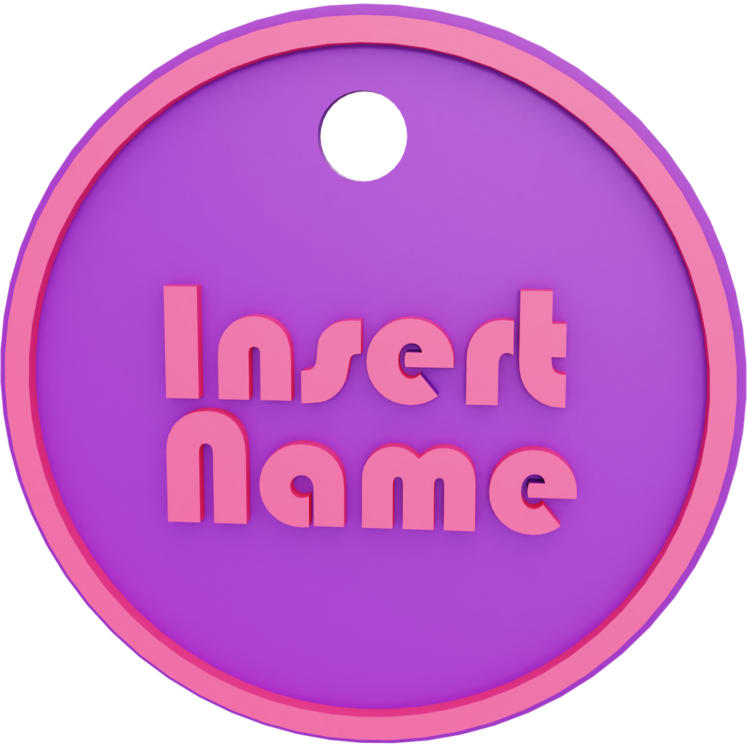 Circle Name Tag