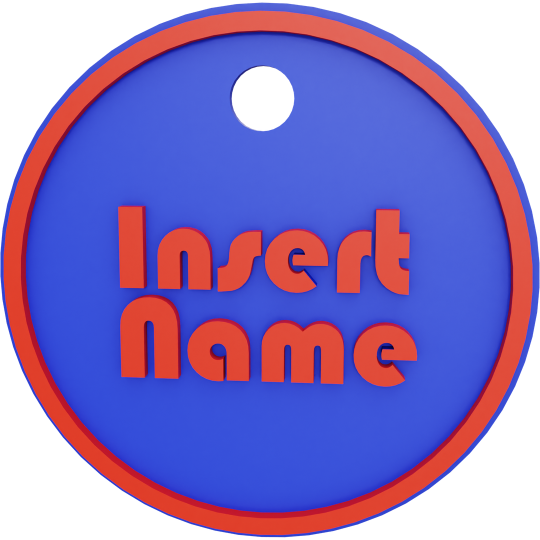 Circle Name Tag