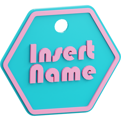 Hexagon Name Tag