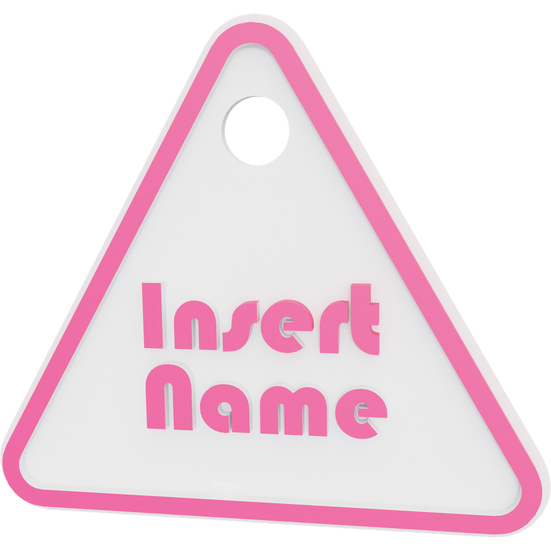 Triangle Name Tag