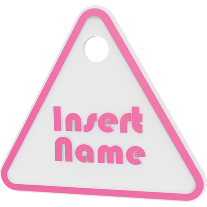 Triangle Name Tag