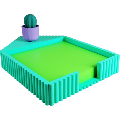 2D Sticky Note Holder