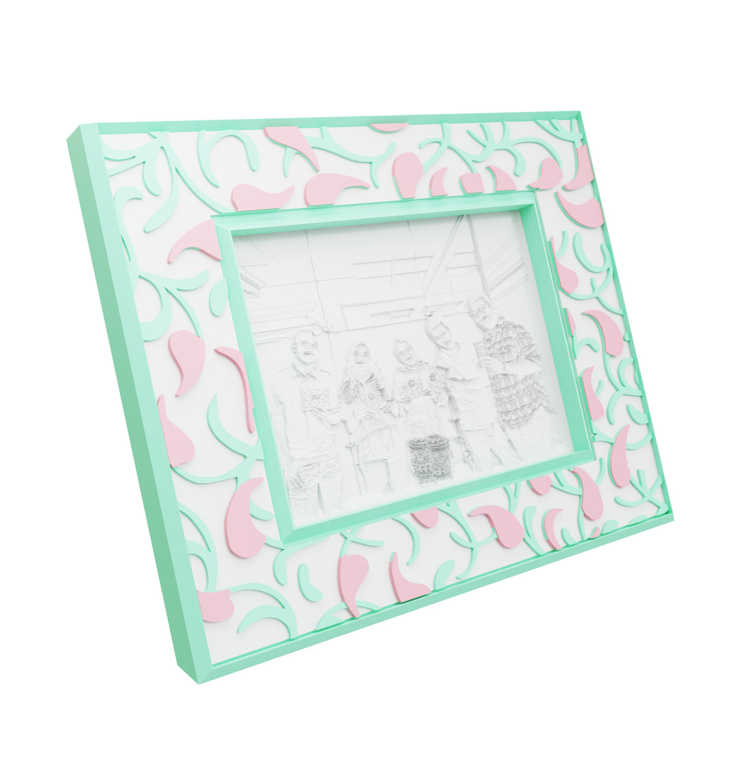 Floral Border Frame
