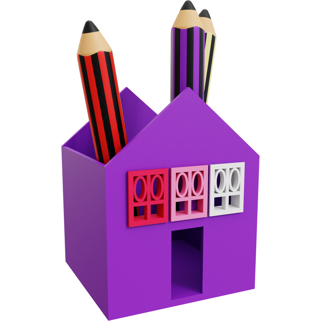 House Pencil Holder 04