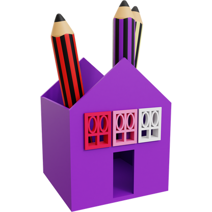 House Pencil Holder 04