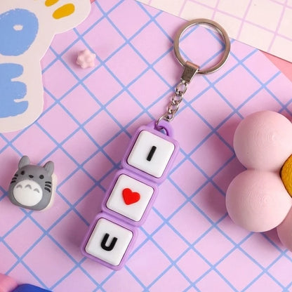 Keyboard Clicker Fidget Keychain