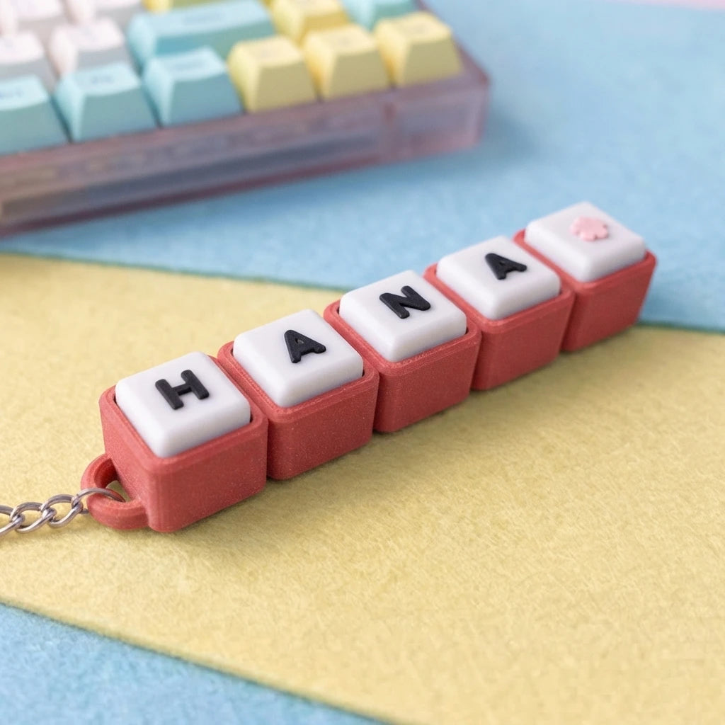 Keyboard Clicker Fidget Keychain