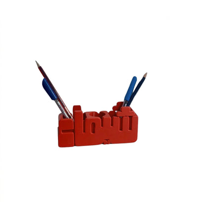 Arabic 3D Desk Name Tag Pen Holder