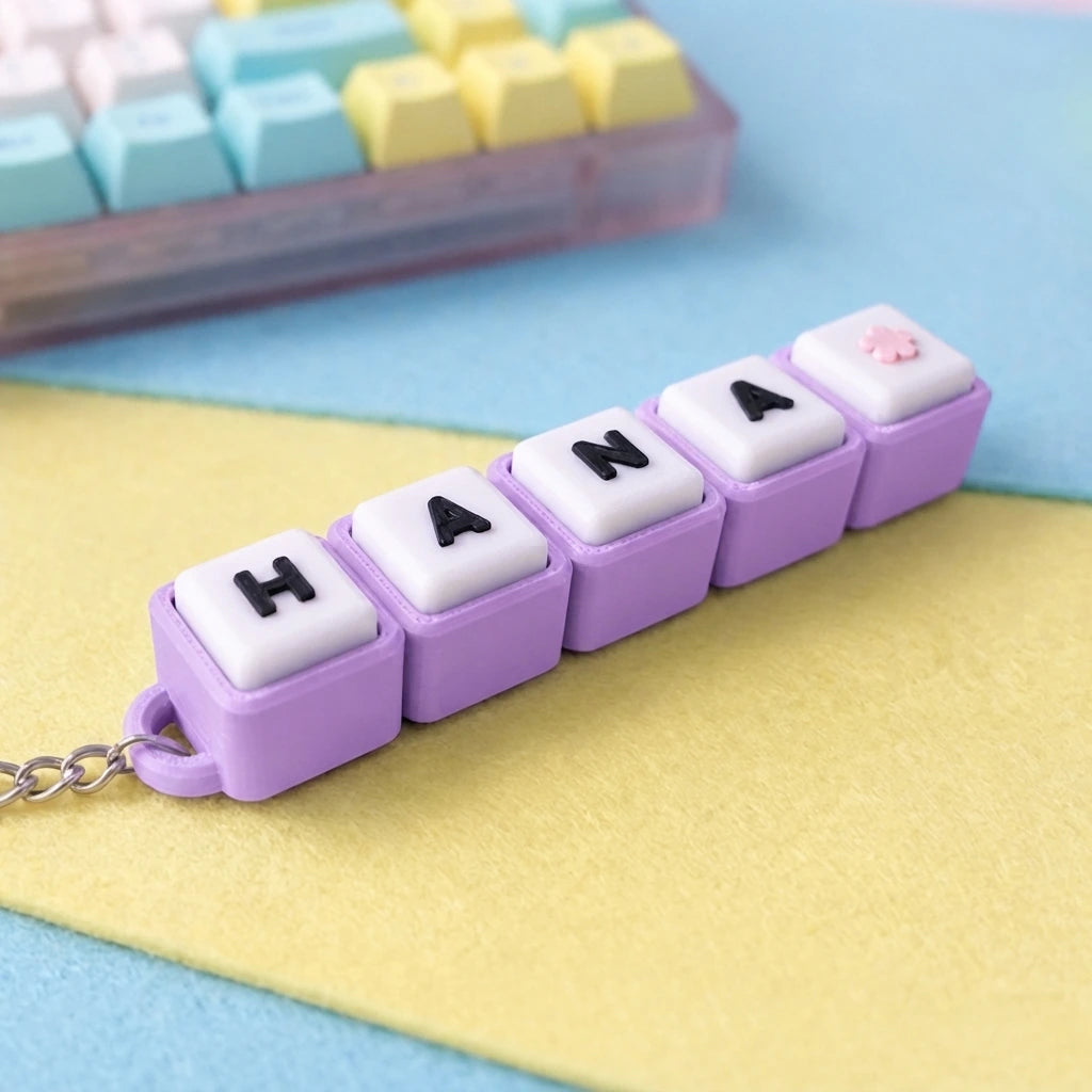 Keyboard Clicker Fidget Keychain