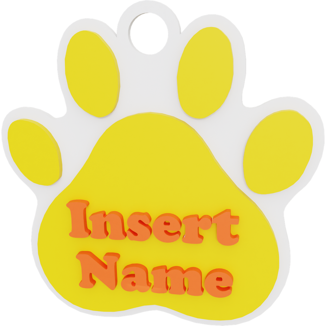 Paw Name Tag